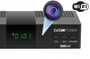 MINI KAMERA WIFI UKRYTA SZPIEGOWSKA TUNER DVB-T + KARTA 32GB APLIKACJA