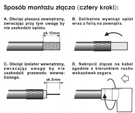 WTYK ANTENOWY TELKOM-TELMORTV WKW 506 IEC MĘSKI - obrazek 2