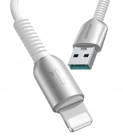KABEL PRZEWÓD USB-A - LIGHTNING 3A PRZEWÓD 1,2M JASNOSZARY S-A51 - obrazek 2