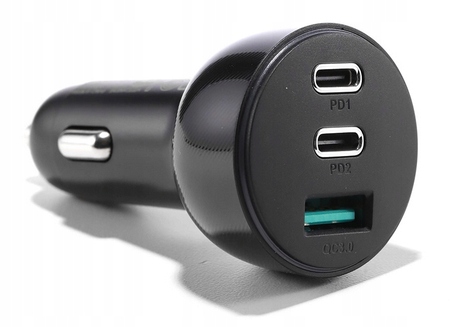 ŁADOWARKA SAMOCHODOWA JOYROOM JR-CL26 70W 2XUSB TYP-C 1XUSB CZARNA - obrazek 6