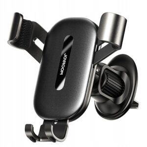 UCHWYT SAMOCHODOWY GRAWITACYJNY NA KRATKĘ NAWIEWU JR-ZS392 CZARNY