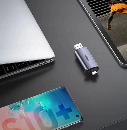 CZYTNIK KART SD / MICRO SD NA USB-A 3.0 / USB-C 3.0 SZARY UGREEN CM185 - obrazek 9