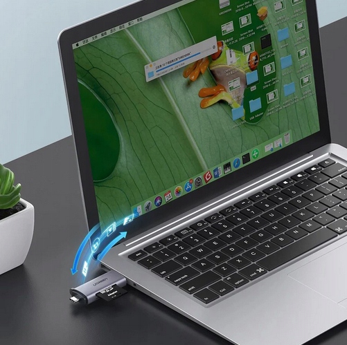 CZYTNIK KART SD / MICRO SD NA USB-A 3.0 / USB-C 3.0 SZARY UGREEN CM185 - obrazek 13