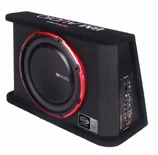 SKRZYNIA BASOWA TUBA-BOSCHMANN SUBWOOFER AKTYWNY BW-1129RS 700W + KABLE - obrazek 4