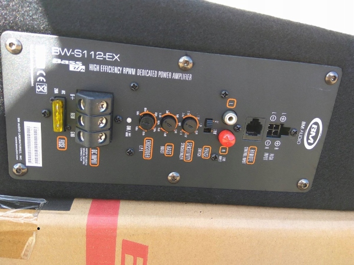 SKRZYNIA BASOWA TUBA-BOSCHMANN SUBWOOFER AKTYWNY BW-S112EX 700W + KABLE - obrazek 8