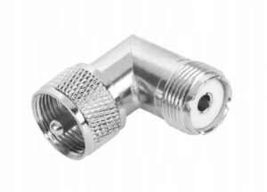 ZŁĄCZE ANTENOWE CB UHF WTYK-GNIAZDO KĄTOWE RG58