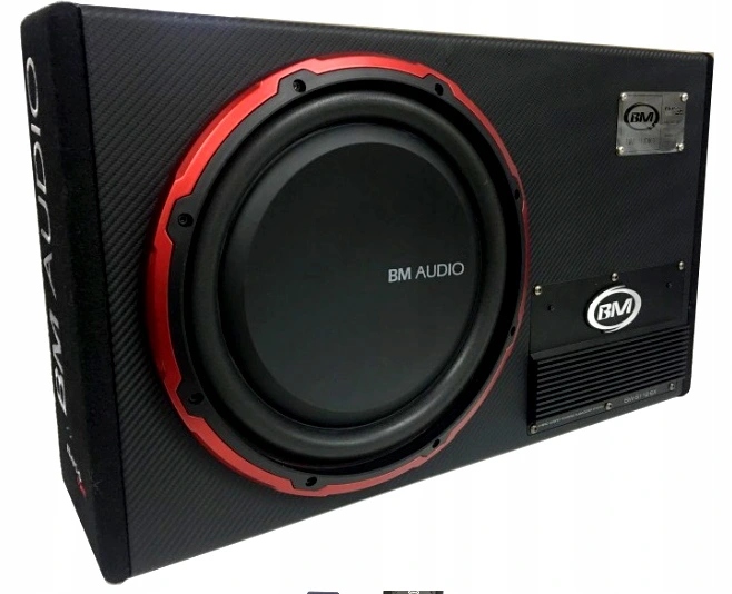 SKRZYNIA BASOWA TUBA-BOSCHMANN SUBWOOFER AKTYWNY BW-S112EX 700W + KABLE - obrazek 6