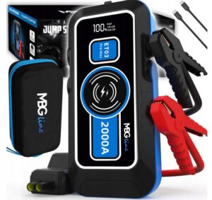 Mocny Rozrusznik Jump Starter Booster 59.2Wh Powerbank 16000mAh QC3.0 LED