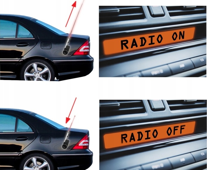 Antena elektryczna automatyczna Mercedes W124 W201 W202 BMW E30 E36 E36 - obrazek 7