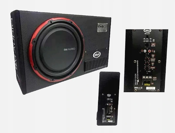 SKRZYNIA BASOWA TUBA-BOSCHMANN SUBWOOFER AKTYWNY BW-S112EX 700W + KABLE - obrazek 3