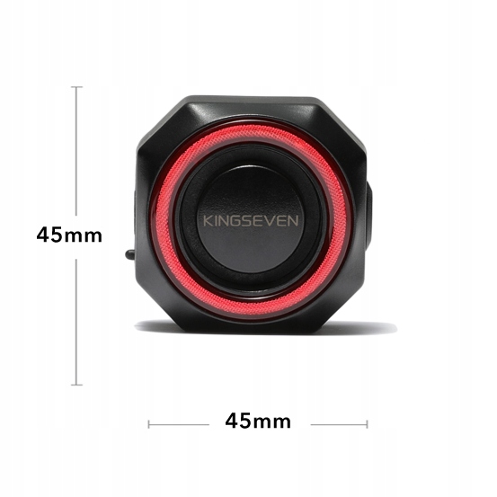 ALARM ROWEROWY ANTYKRADZIEŻOWY LAMPKA TYLNA TYŁ ROWEROWA DZWONEK PILOT K7 - obrazek 7