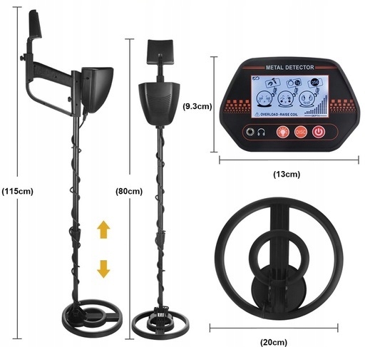 PROFESJONALNY WYKRYWACZ METALI, ZŁOTA, SREBRA, MONET, DETEKTOR MD-4070 + Baterie gratis! - obrazek 7