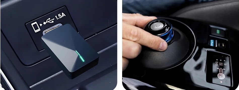 BEZPRZEWODOWY APPLE CARPLAY ANDROID AUTO ADAPTER DLA IOS ANDROID - obrazek 3