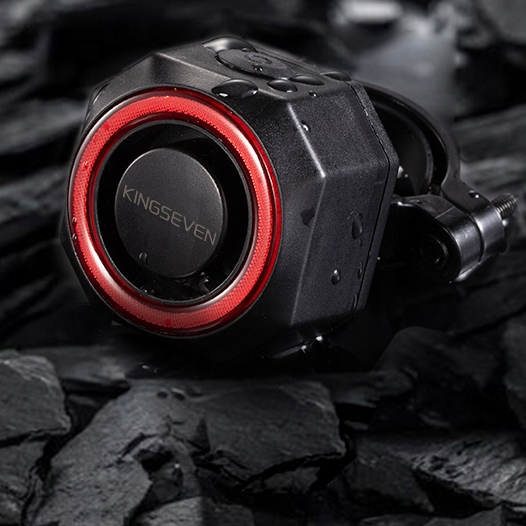 ALARM ROWEROWY ANTYKRADZIEŻOWY LAMPKA TYLNA TYŁ ROWEROWA DZWONEK PILOT K7 - obrazek 3