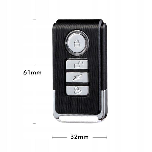 ALARM ROWEROWY ANTYKRADZIEŻOWY LAMPKA TYLNA TYŁ ROWEROWA DZWONEK PILOT K7 - obrazek 8