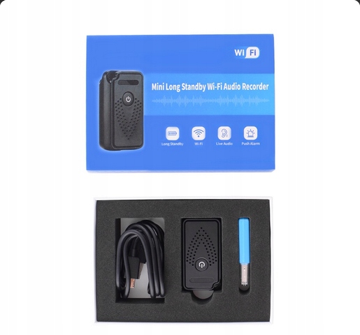 PODSŁUCH WIFI NA ŻYWO BEZ SIM DYKTAFON SD APP - obrazek 16