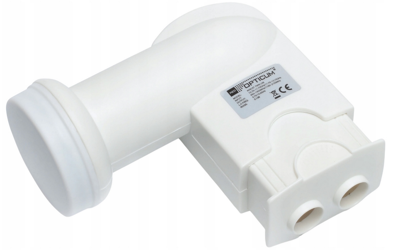 KONWERTER SATELITARNY TWIN LNB 4K UHD (PODWÓJNY) RED OPTICUM ROBUST TWIN - obrazek 4