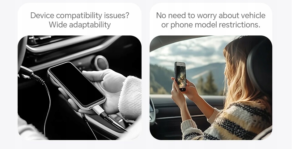 BEZPRZEWODOWY APPLE CARPLAY ANDROID AUTO ADAPTER DLA IOS ANDROID - obrazek 6