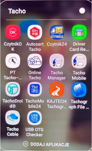 CZYTNIK KART TACHOGRAFU TACHO KIEROWCY KIEROWCÓW USB-C DO SMARTFONA - obrazek 9