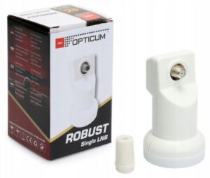 KONWERTER SATELITARNY SINGLE POJEDYNCZY OPTICUM SINGLE RED ROBUST 0,1 dB