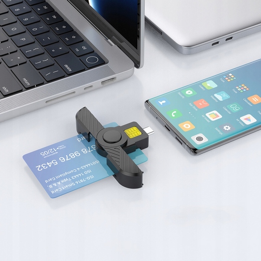 CZYTNIK KART TACHOGRAFU TACHO KIEROWCY KIEROWCÓW USB-C DO SMARTFONA - obrazek 3