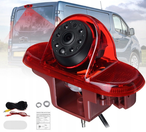 ZESTAW COFANIA STOP Z KAMERĄ REGULOWANY KĄT+MONITOR 7' TRAFIC VIVARO COMBO - obrazek 4