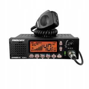 CB RADIO PRESIDENT JOHNSON III 3 RADIOTELEFON GŁOŚNIK Z PRZODU 12V 24V DIN