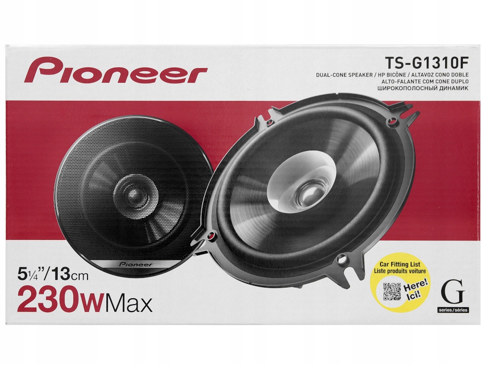 GŁOŚNIKI SAMOCHODOWE PIONEER TS-G1310F 13 cm 230 W - obrazek 5