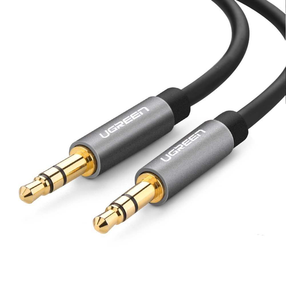 KABEL AUDIO MINI JACK 3.5 mm / MINI JACK 3.5 mm 1 M - czarny - obrazek 2