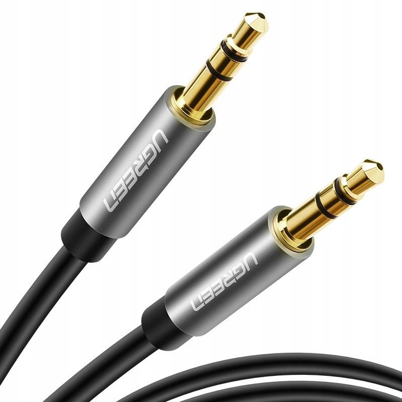 KABEL AUDIO MINI JACK 3.5 mm / MINI JACK 3.5 mm 1 M - czarny