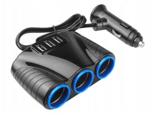 ROZDZIELACZ ROZGAŁĘŹNIK GNIAZDA ZAPALNICZKI 12-24V USB 3,1A