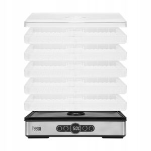 SUSZARKA DO GRZYBÓW WARZYW OWOCÓW 400W 5 SIT WYŚWIETLACZ TERMOOBIEG TEESA