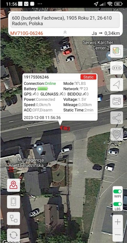LOKALIZATOR NADAJNIK GPS MICODUS MV880G - obrazek 13