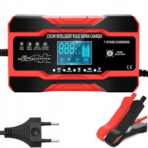 AUTOMATYCZNY INTELIGENTNY PROSTOWNIK ŁADOWARKA AKUMULATORA 12V 10A 24V 5A