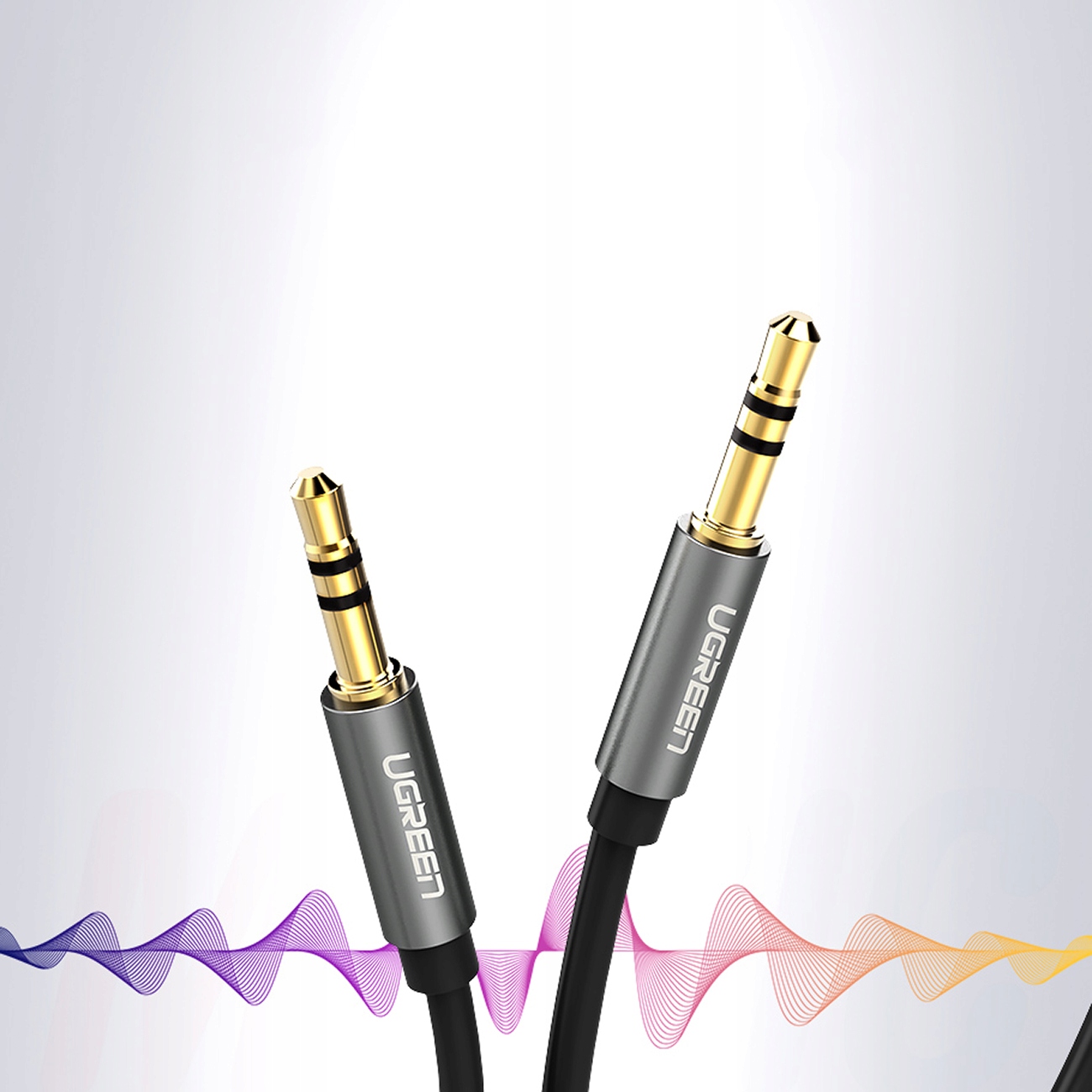 KABEL AUDIO MINI JACK 3.5 mm / MINI JACK 3.5 mm 1 M - czarny - obrazek 6