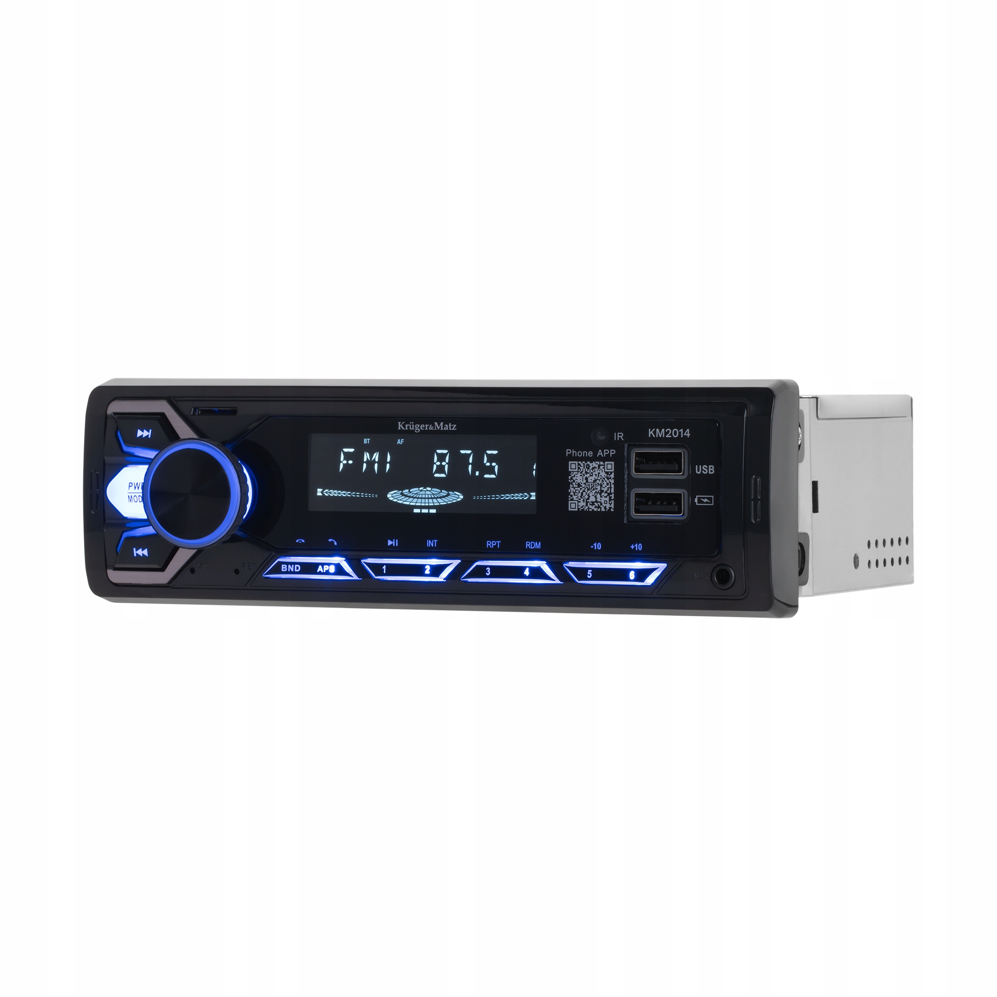 RADIO SAMOCHODOWE KRUGER&MATZ KM2014AUX USB x2 MP3 Bluetooth - obrazek 5