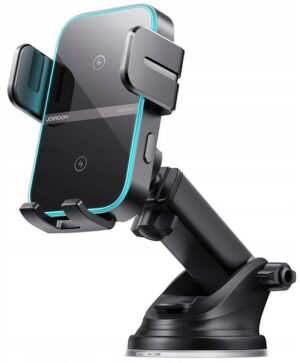 UCHWYT Z ŁADOWARKĄ INDUKCYJNĄ NA DESKĘ ROZDZIELCZĄ CZARNY Joyroom JR-ZS246