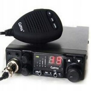 RADIO CB CANVA 520 12V-24V TIR ASQ AM/FM MULTISTANDARD + ZALUTOWANY WTYK