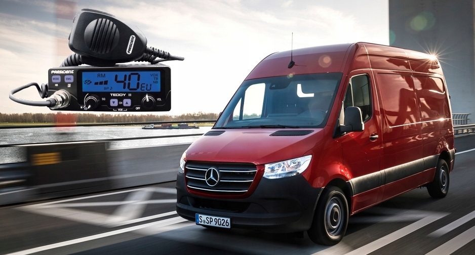 KOMPLETNY ZESTAW CB RADIO TEDDY II PÓŁKIESZEŃ ANTENA + UCHWYT TIR BUS - obrazek 15