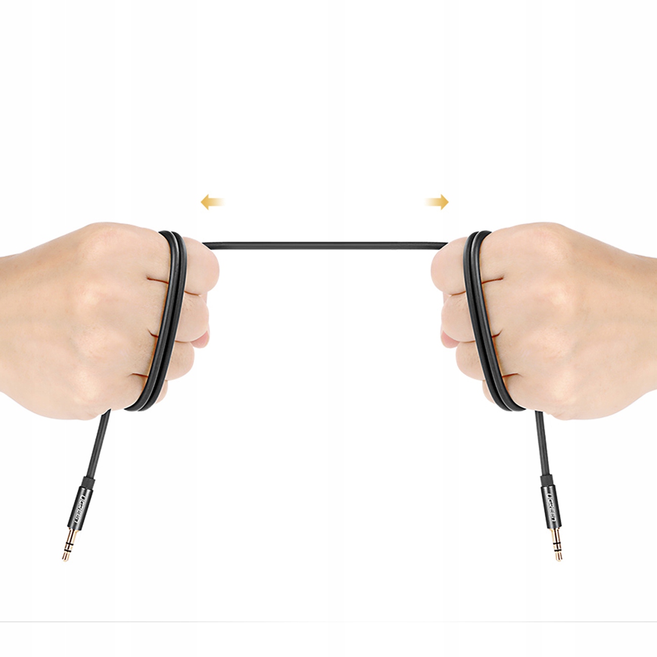 KABEL AUDIO MINI JACK 3.5 mm / MINI JACK 3.5 mm 1 M - czarny - obrazek 15