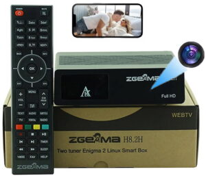 UKRYTA KAMERA SZPIEGOWSKA W TUNER ZGEMMA H8.2H DEKODER OPENATV+ KARTA 32GB