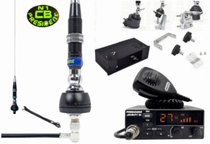 KOMPLETNY ZESTAW CB RADIO JIMMY III PÓŁKIESZEŃ ANTENA + UCHWYT TIR BUS