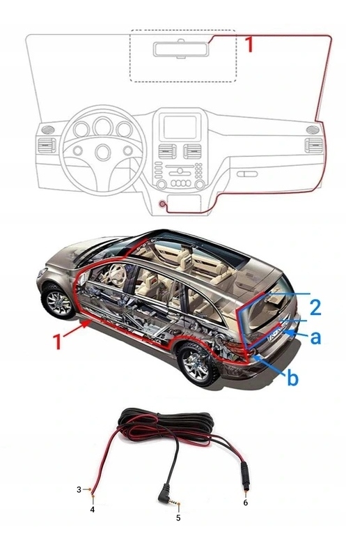 REJESTRATOR JAZDY 3 KAMERY + KAMERA COFANIA FULL HD - obrazek 10