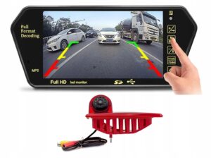 ŚWIATŁO STOP KAMERA COFANIA + WYŚWIETLACZ W LUSTERKU 7" MOVANO MASTER NV