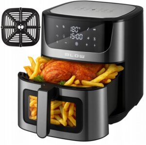 AIR FRYER FRYTKOWNICA BEZTŁUSZCZOWA BLOW MISA XL 8 l 2 GRZAŁKI 2500 W