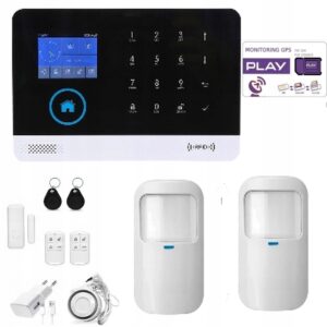 BEZPRZEWODOWY ALARM GSM WIFI APP PL + KARTA SIM POWYSTAWOWY