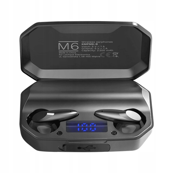 SŁUCHAWKI BEZPRZEWODOWE DOUSZNE Z POWER BANKIEM - obrazek 4