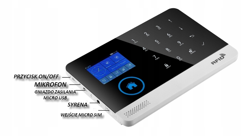 BEZPRZEWODOWY ALARM GSM WIFI APP PL + KARTA SIM POWYSTAWOWY - obrazek 3