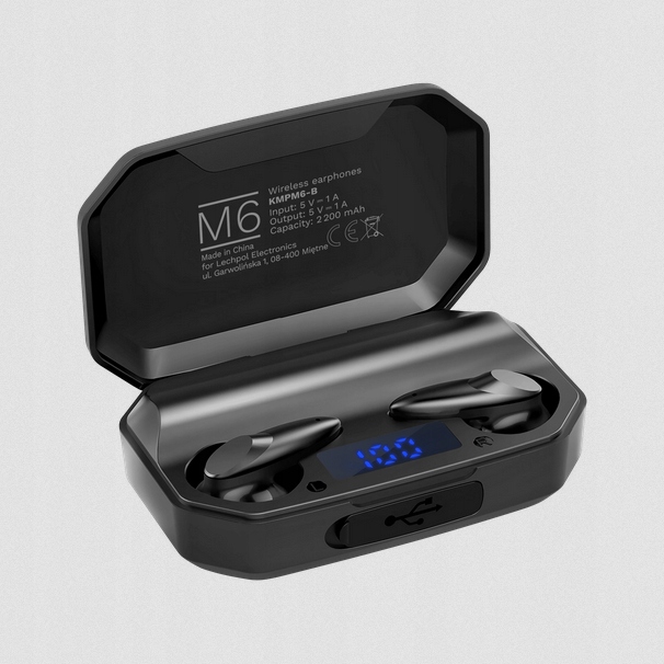 SŁUCHAWKI BEZPRZEWODOWE DOUSZNE Z POWER BANKIEM - obrazek 6