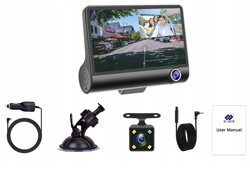 REJESTRATOR JAZDY 3 KAMERY + KAMERA COFANIA FULL HD - obrazek 7